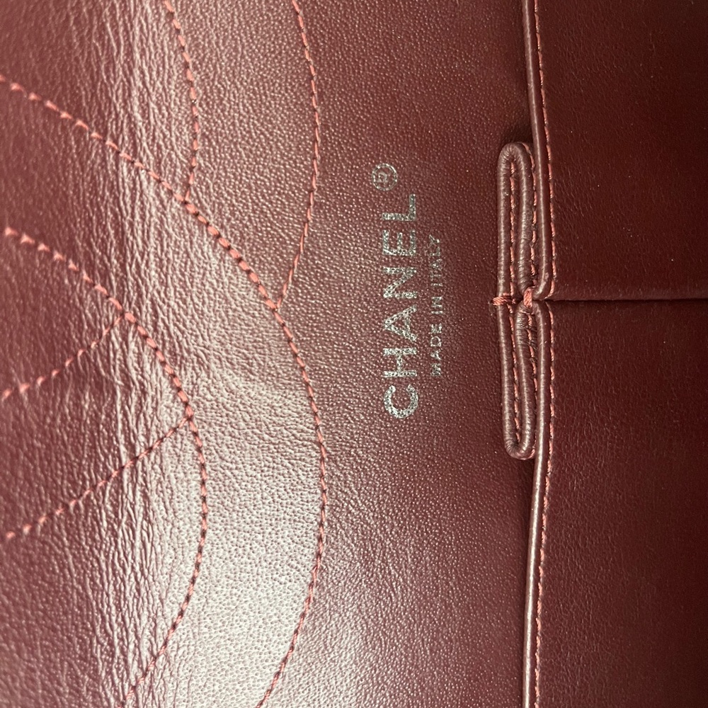 *NOT FOR SALE* CHANEL 2.55 black aged calfskin double flap bag 227 Excelllent! - Picture 7 of 11